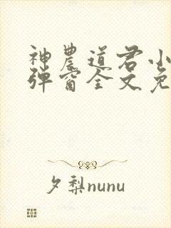 神农道君小说无弹窗全文免费阅读