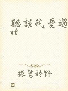 听说我爱过你txt