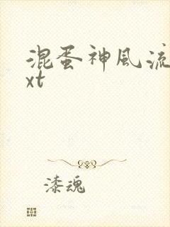 混蛋神风流史txt