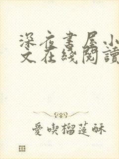 深夜书屋小说全文在线阅读封面