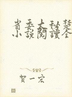 省委大秘楚东恒小说阅读全文