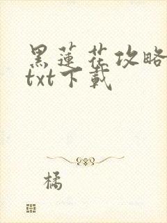 黑莲花攻略手册txt下载