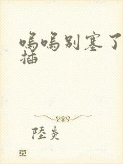 呜呜别塞了啊抽插封面