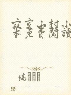 寂寞山村小说全本免费阅读