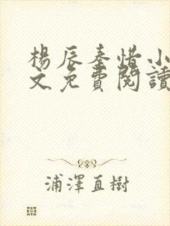 杨辰秦惜小说全文免费阅读完整版