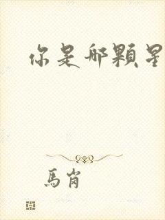 你是哪颗星封面