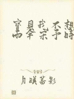 宝贝我不想带小雨伞宋予时封面