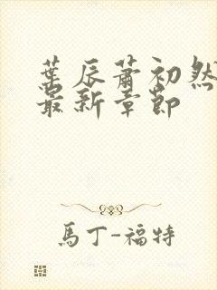 叶辰萧初然小说最新章节