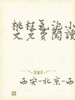 桃枝气泡小说全文免费阅读