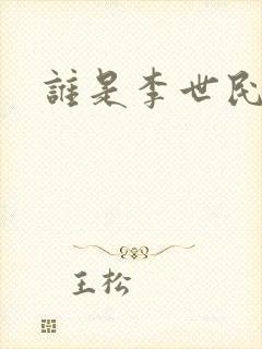 谁是李世民封面