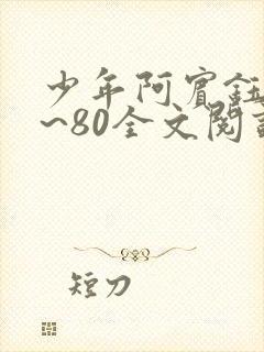 少年阿宾钰慧1~80全文阅读目录