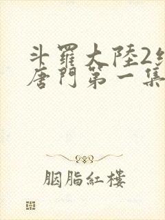 斗罗大陆2绝世唐门第一集