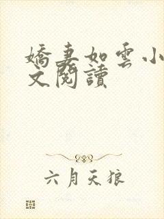 娇妻如云小说全文阅读
