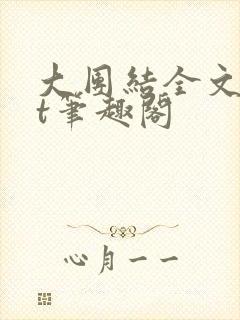 大团结全文txt笔趣阁