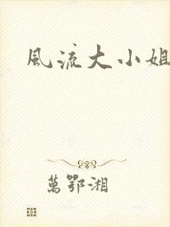 风流大小姐封面