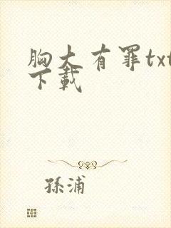 胸大有罪txt下载