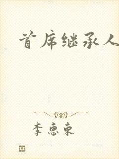 首席继承人封面