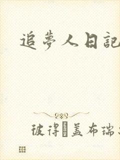 追梦人日记网封面