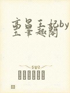 高昌王妃by黛玉笔趣阁