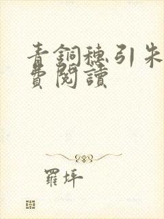 青铜穗引朱鸾免费阅读