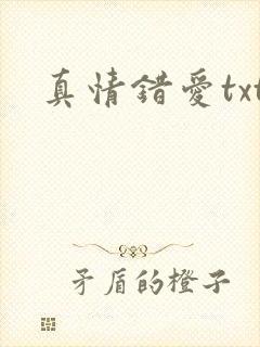真情错爱txt