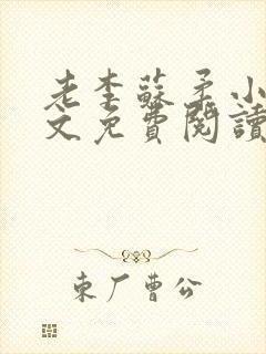 老李苏柔小说全文免费阅读