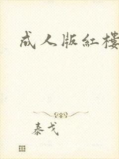 成人版红楼梦封面