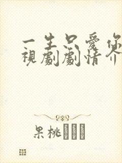 一生只爱你 电视剧剧情介绍