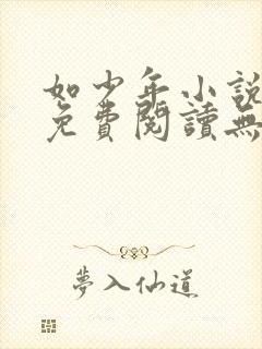 如少年小说全文免费阅读无弹窗