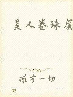 美人卷珠帘封面