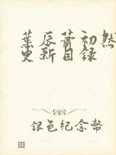 叶辰萧初然最快更新目录封面