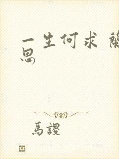 一生何求 兰思思