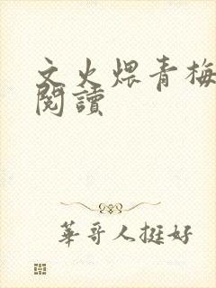 文火煨青梅免费阅读