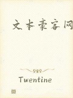 文本豪客网封面