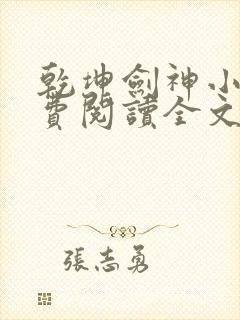 乾坤剑神小说免费阅读全文无删减封面