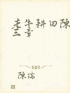 老牛耕田陈雪第三章