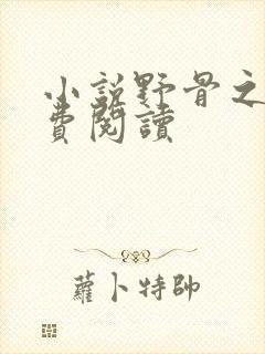 小说野骨之欢免费阅读封面