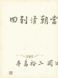 回到清朝当海盗封面