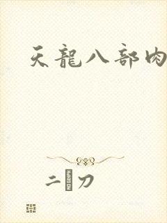 天龙八部肉集封面