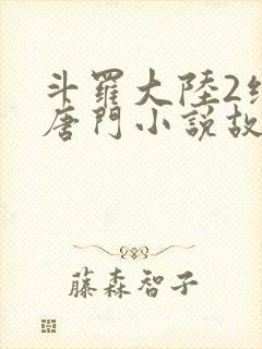 斗罗大陆2绝世唐门小说故事大概封面