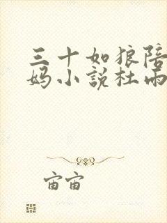 三十如狼陪读妈妈小说杜雨馨封面