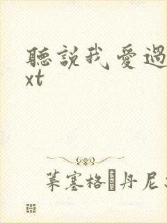 听说我爱过你txt