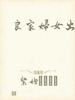 良家妇女出墙记封面