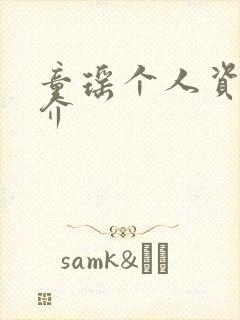 童瑶个人资料简介