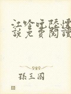 江吟晚陆怀瑾小说免费阅读最新章节下载封面