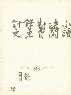 针锋对决小说全文免费阅读完整版