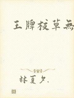 王牌校草无限爱