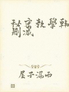 秘密教学韩漫无删减
