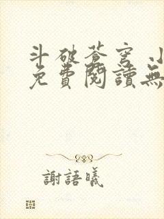 斗破苍穹 小说免费阅读无删减封面