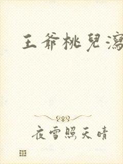 王爷桃儿泻了